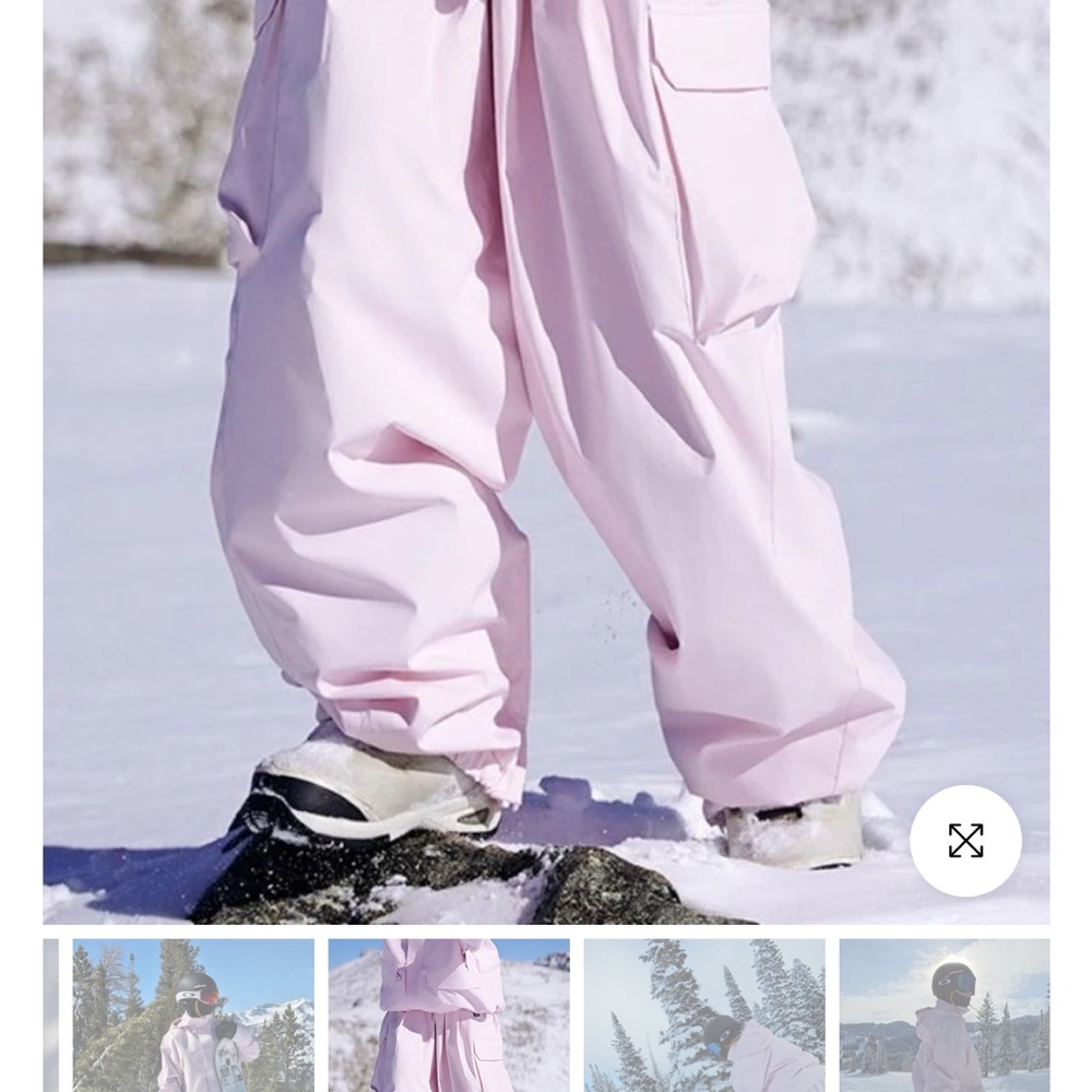 Women's Pastel Pink Winter Joggers